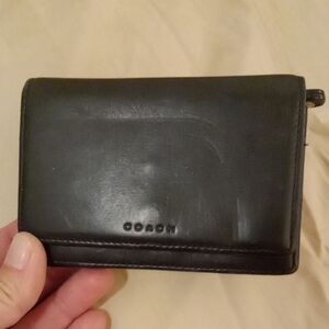 Coach Black Leather Wallet